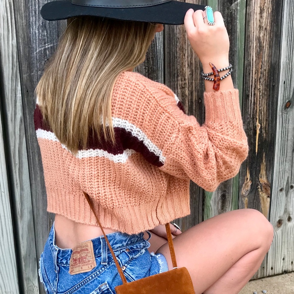 ON SALE! Long Sleeve Turtleneck Stripe Sweater - Picture 5 of 8